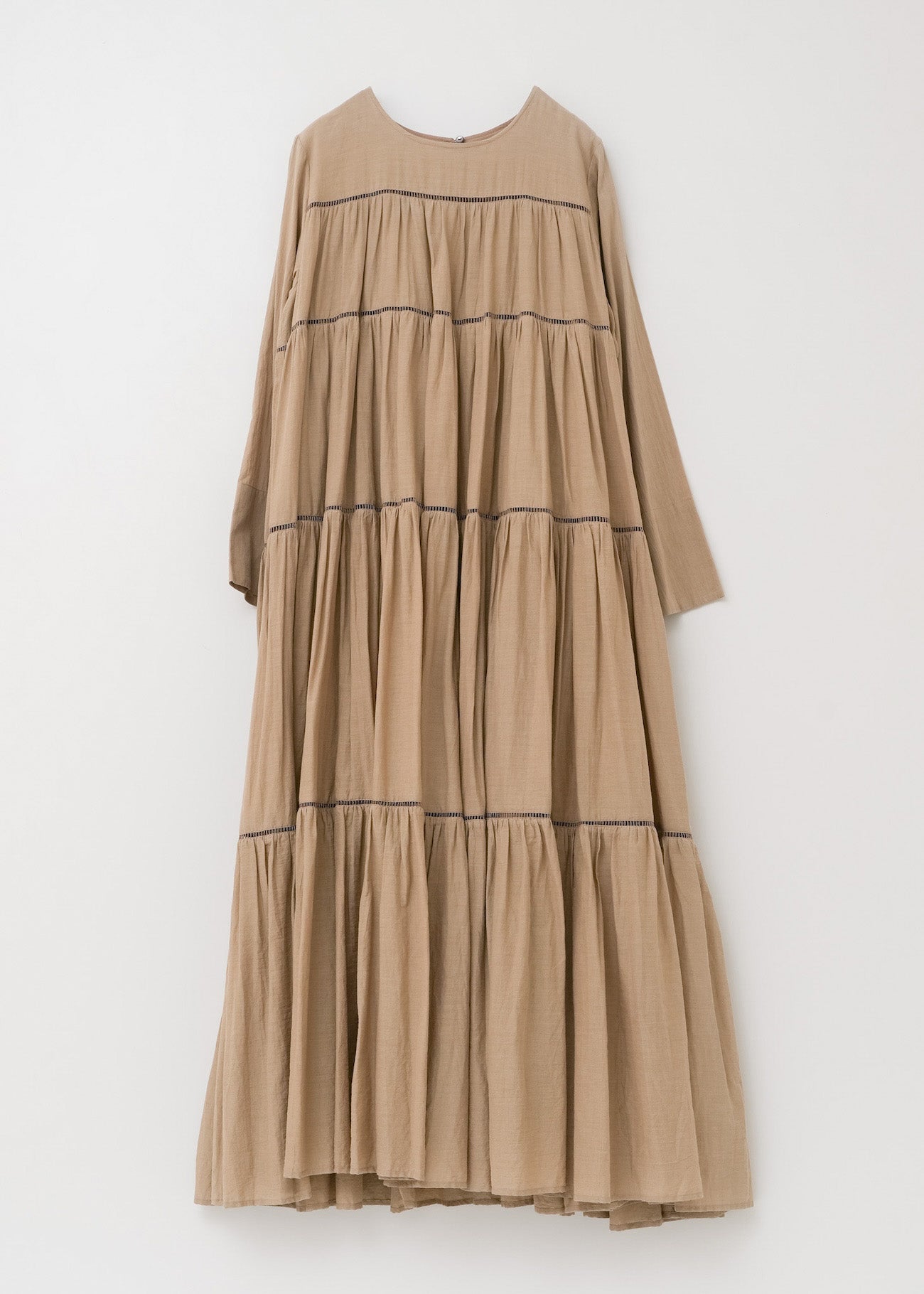 Cotton Voile Tiered Maxi Dress