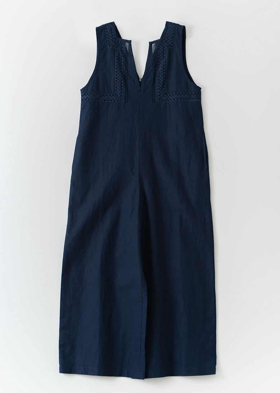 Heavy Linen Sleeveless All In One