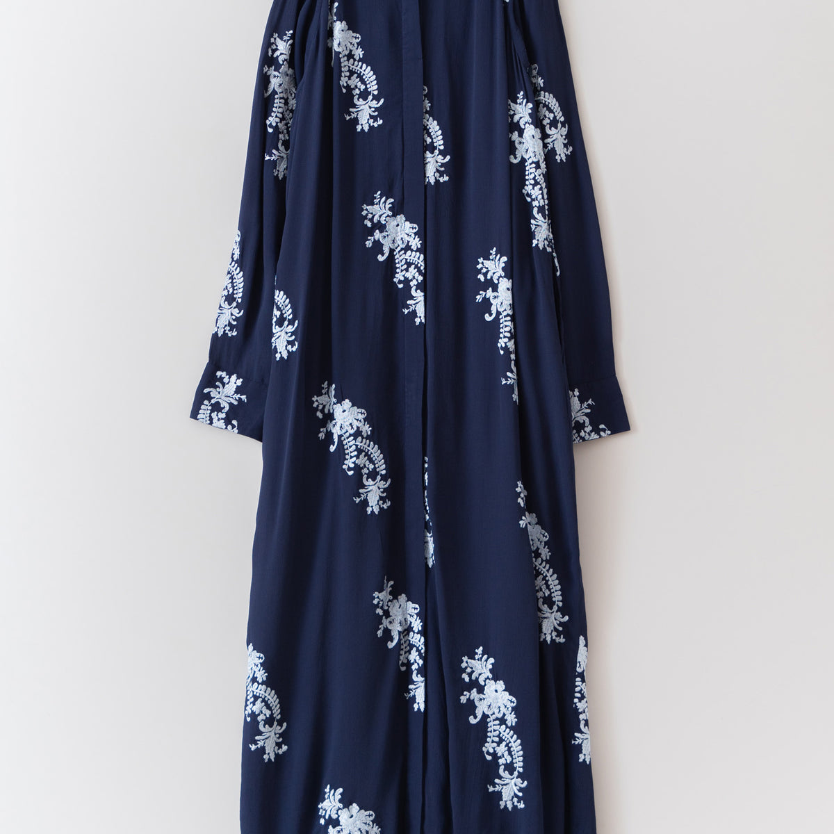 Moss Rayon Lupinus Embroidery Shirts Dress | Pasand by ne Quittez 