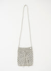 Metallic Macrame Sacoche Bag