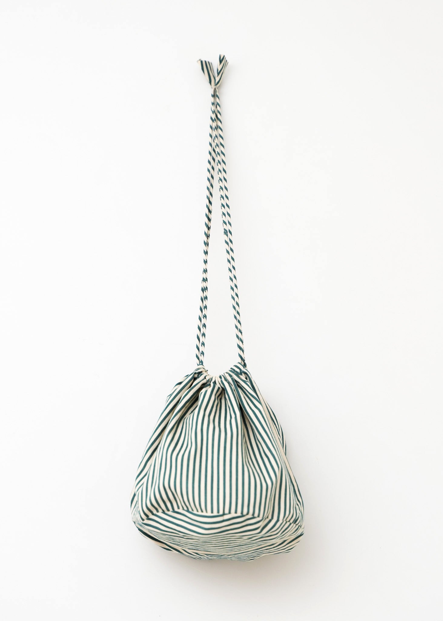 Metallic Macrame Tape Handle Bag With Inner Pouch