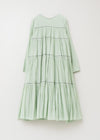 Cotton Voile Tiered Middle Length Dress