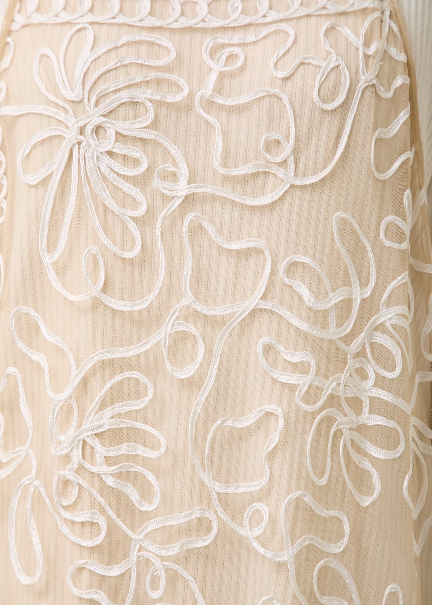 Tulle Tape Embroidery Cami Dress