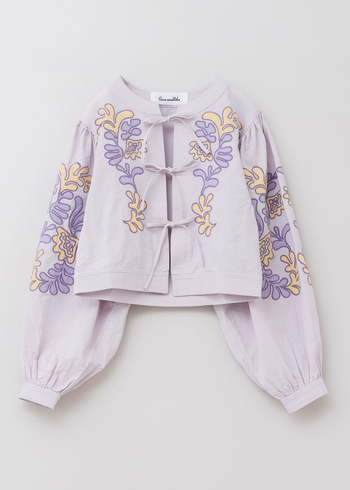 Cotton Linen Patchwork Embroidery Top