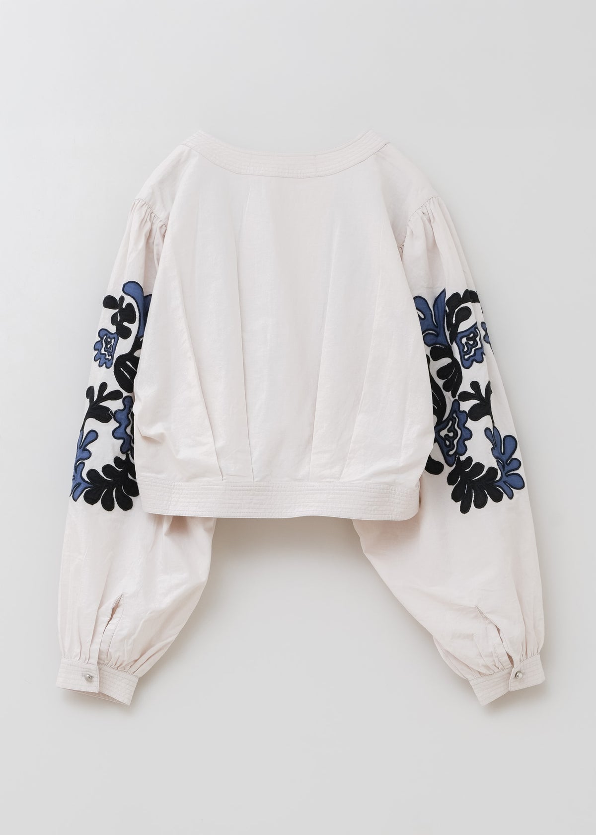 Cotton Linen Patchwork Embroidery Top