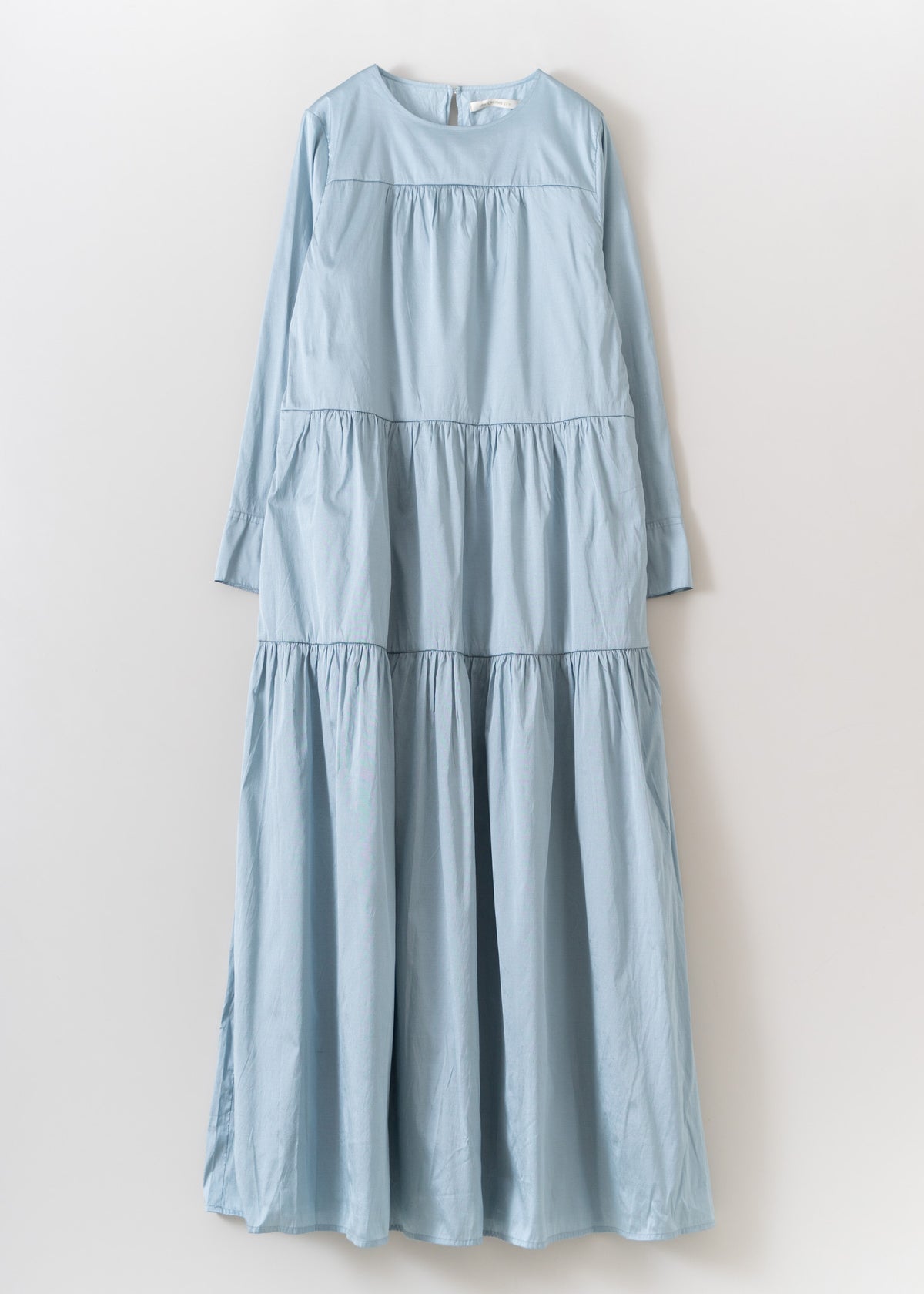 [Released on 11/13 at 10:00] Poly Dupion Solid Tiered Dress