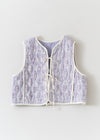 Cotton Lurex Tulip Print Quilting Vest