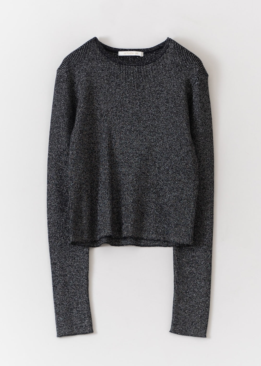 Wool Lurex Rib Pullover