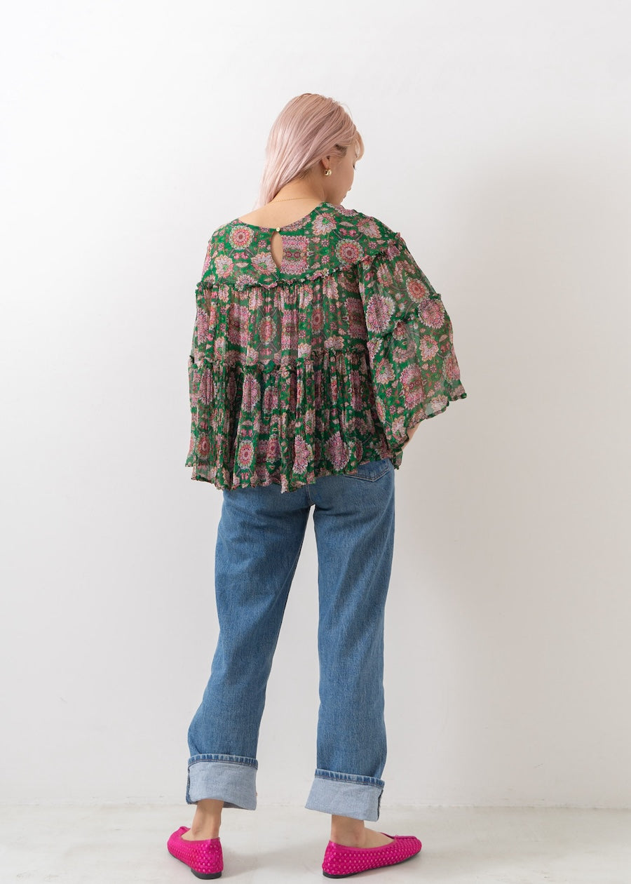 Rayon Chiffon Print Blouse