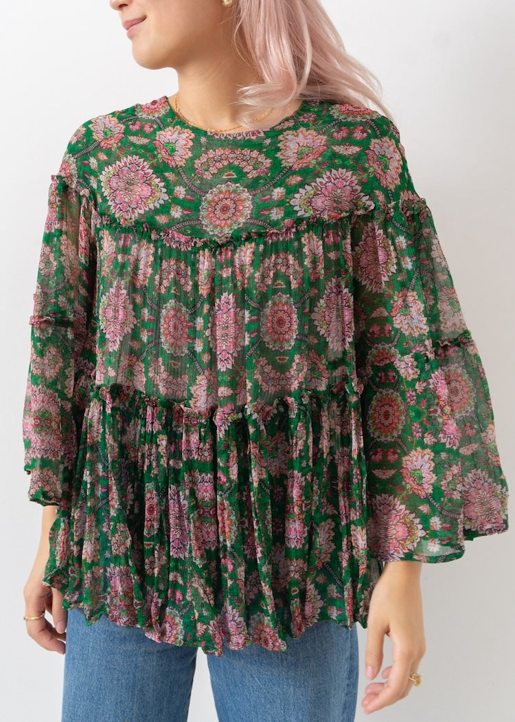 Rayon Chiffon Print Blouse