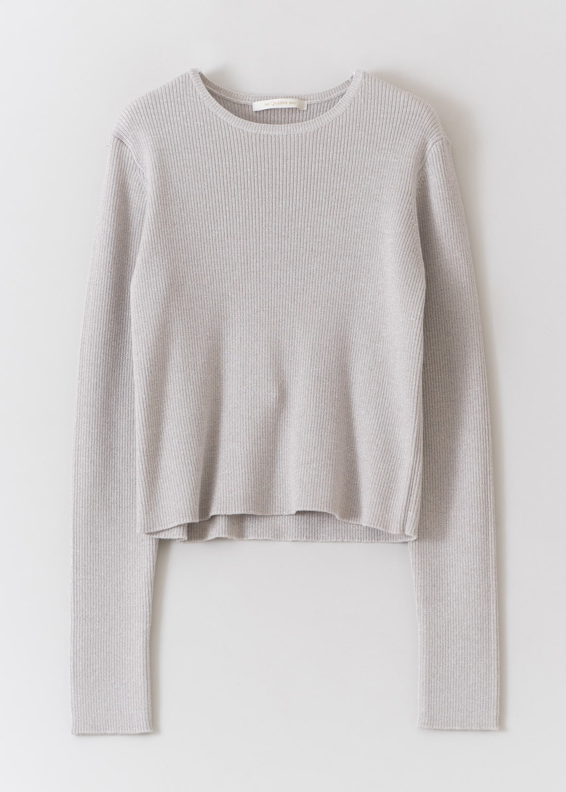 Wool Lurex Rib Pullover