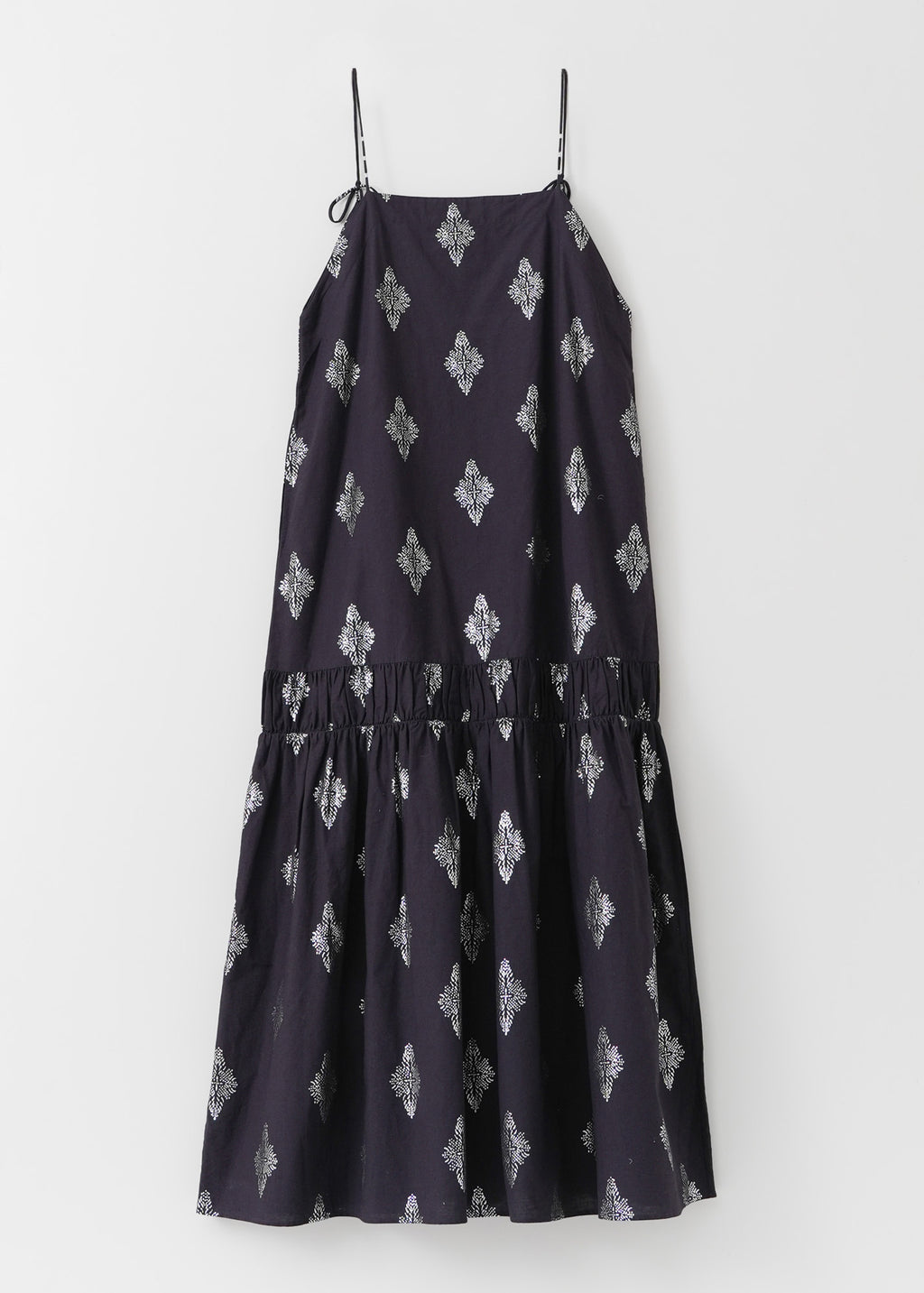 Cotton Linen Foil Print Cami Dress | Pasand by ne Quittez pas 