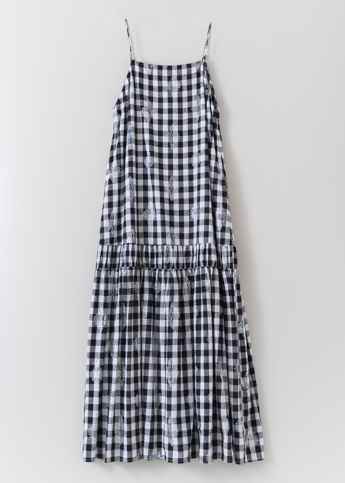 【2月中旬お届け予定】Cotton Linen Foil Print Cami Dress