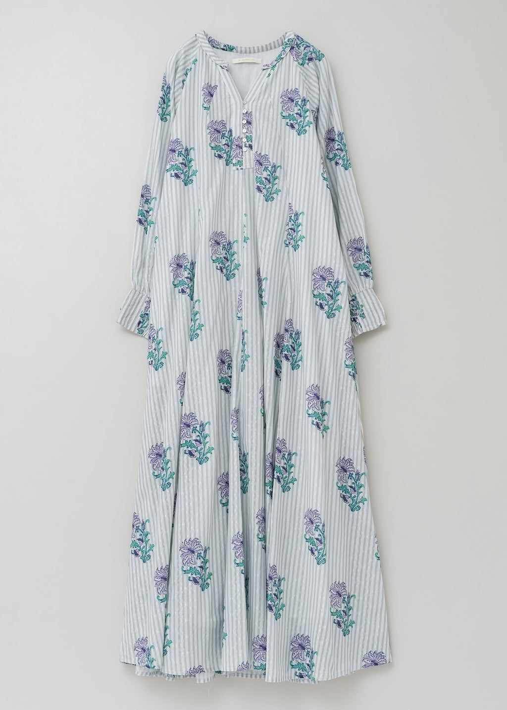 Cotton Jacquard Lily Print Flare Dress | Pasand by ne Quittez pas 