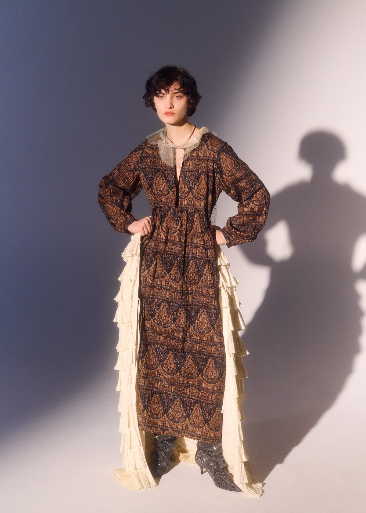 Meena Print Tassel Dress
