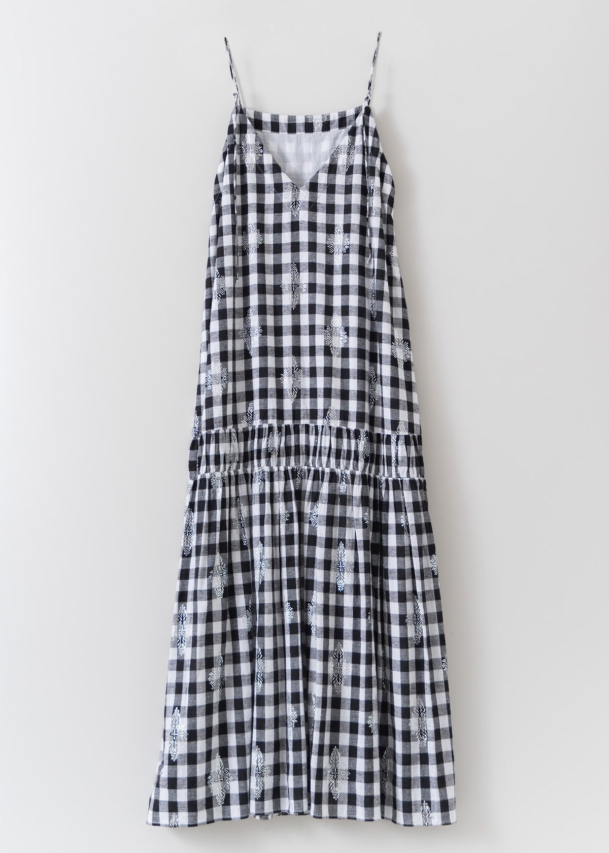 【2月中旬お届け予定】Cotton Linen Foil Print Cami Dress