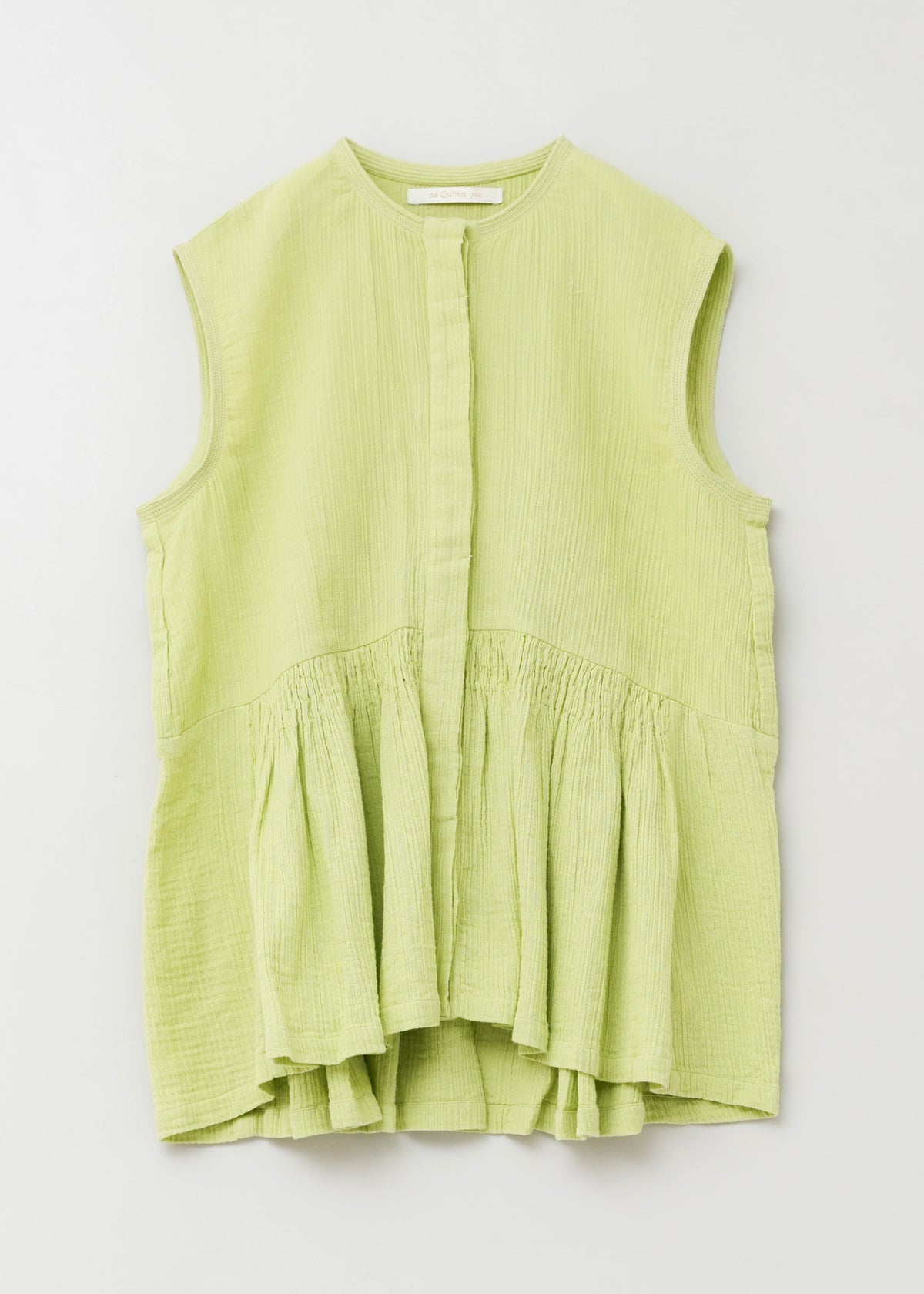 Double Gauze Sleeveless Blouse