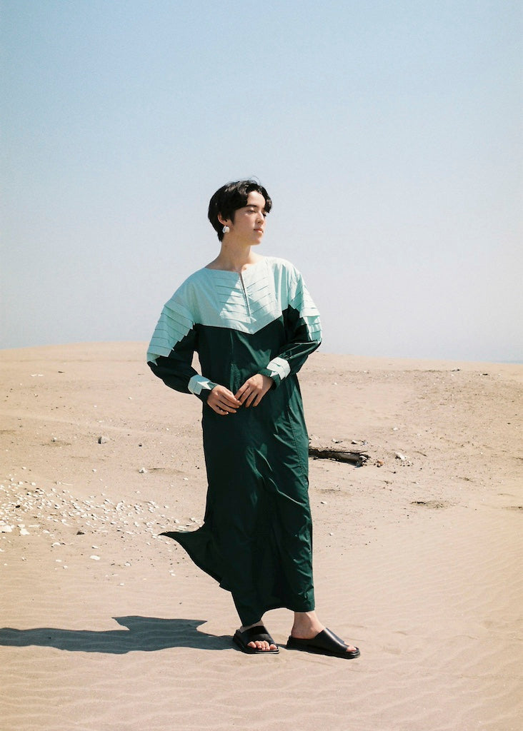 Tuck Hand Patchwork Dress