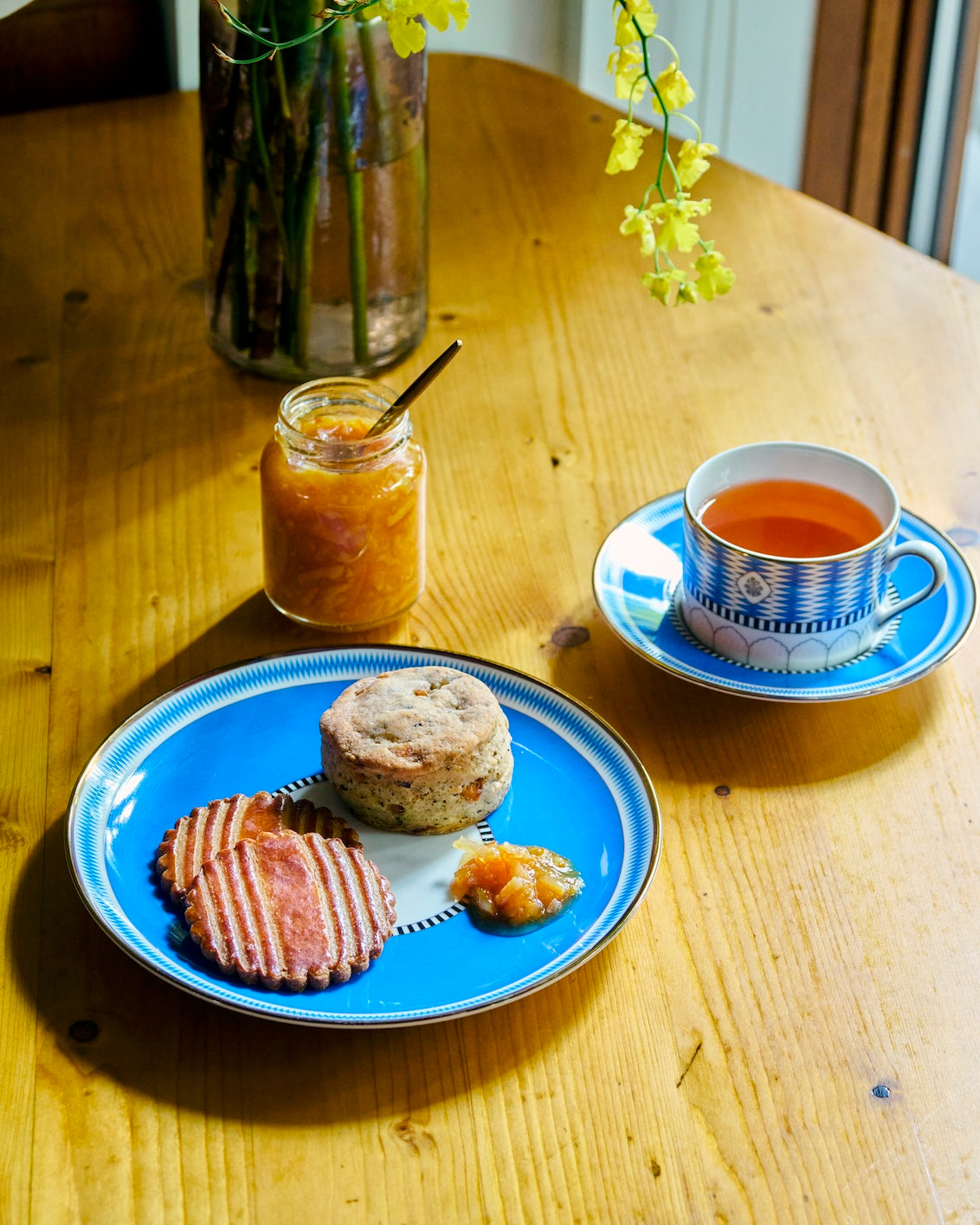 Eriko Kawakami × Pasand Home Blue City Tea Plate