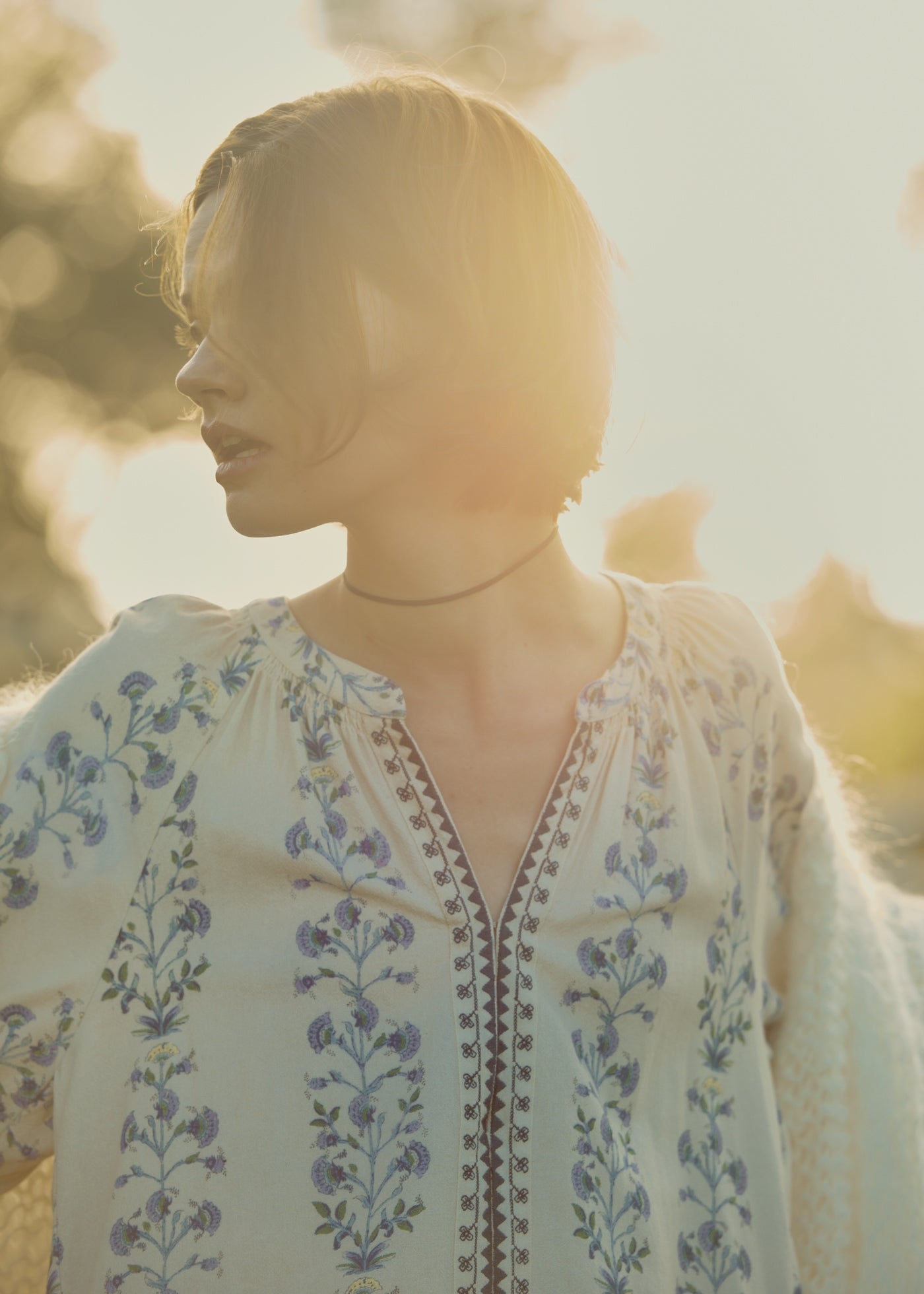 11/6 10時発売】Crimp Cotton Bergamot Print Dress | Pasand by ne