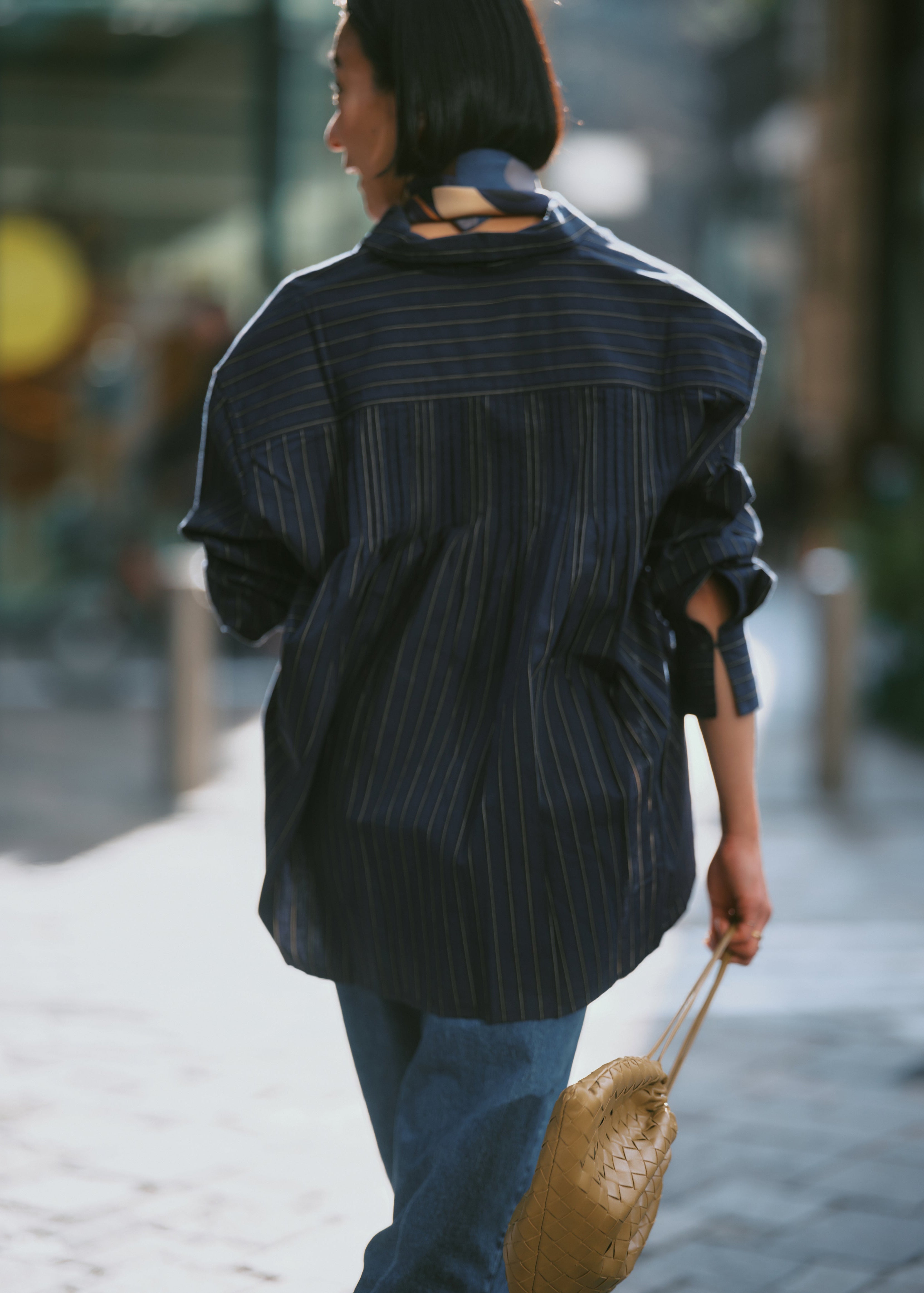 【3/19 10時発売】Poplin Power Shoulder Back Tuck Shirts
