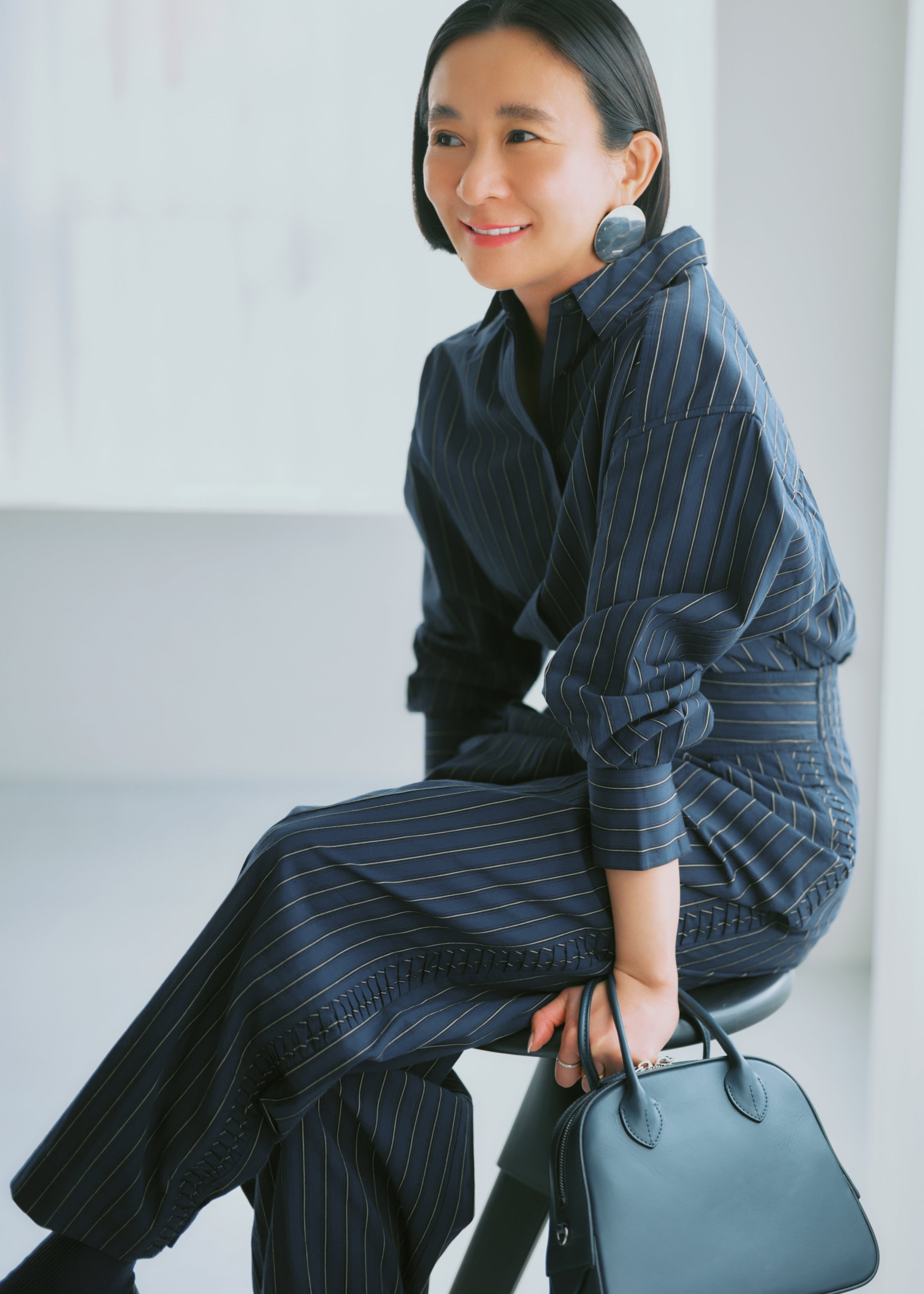 【3/19 10時発売】Poplin Power Shoulder Back Tuck Shirts