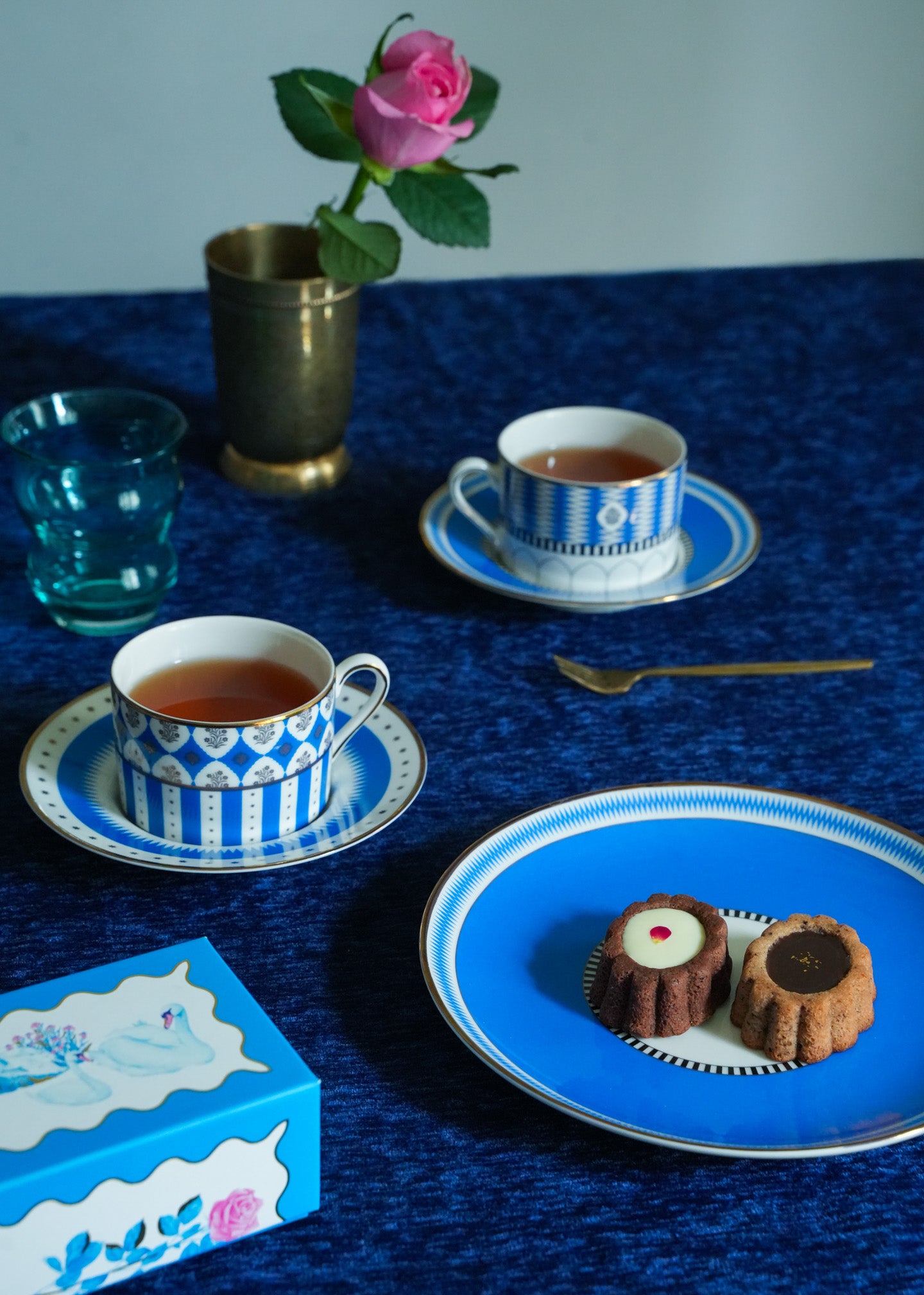 【4/1 10時発売】Blue Tea Time Set - Tigre & Cup and Saucer