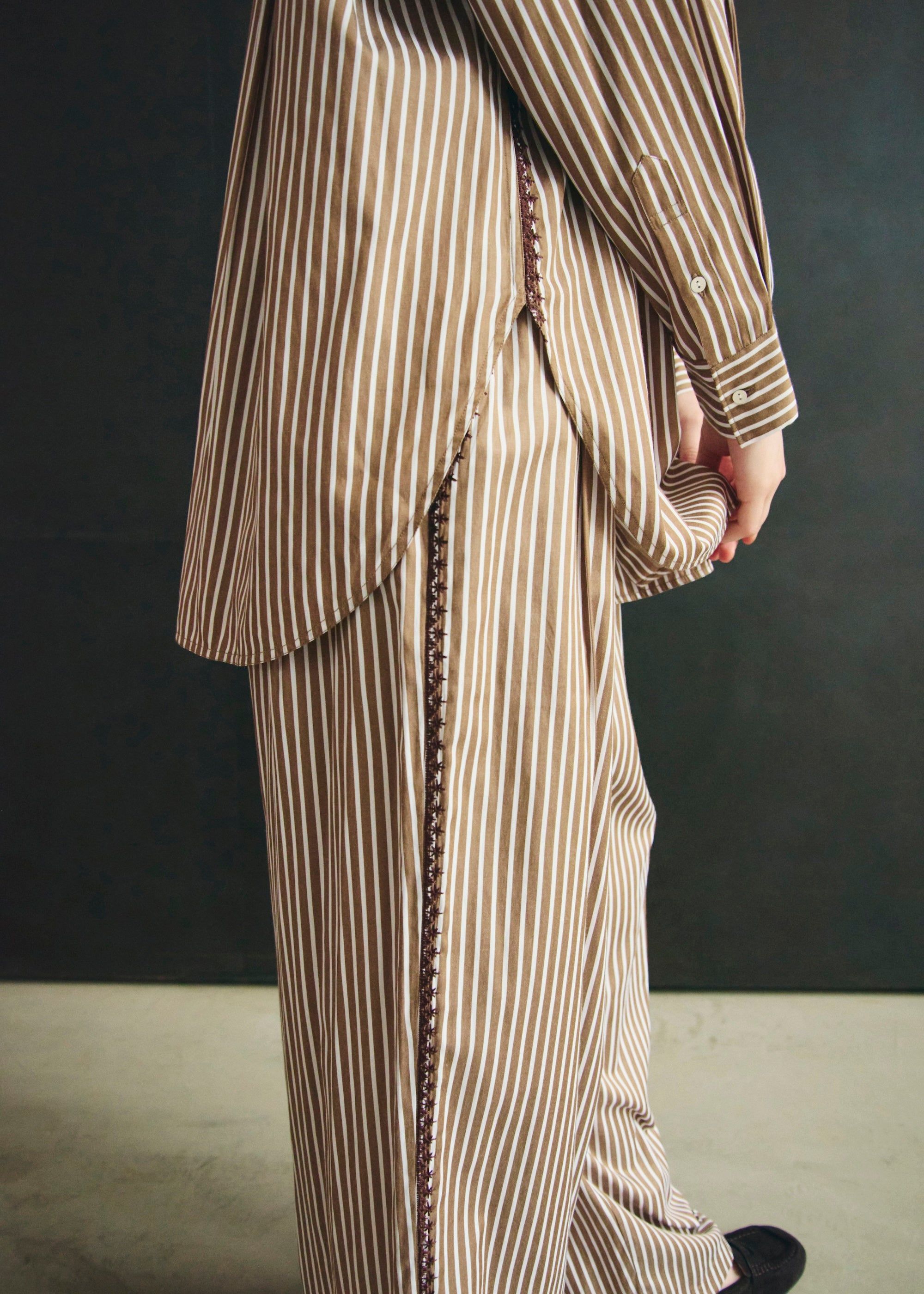 Poplin Stripe Pants