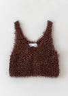 Shiny Fluffy Knit Cami Top