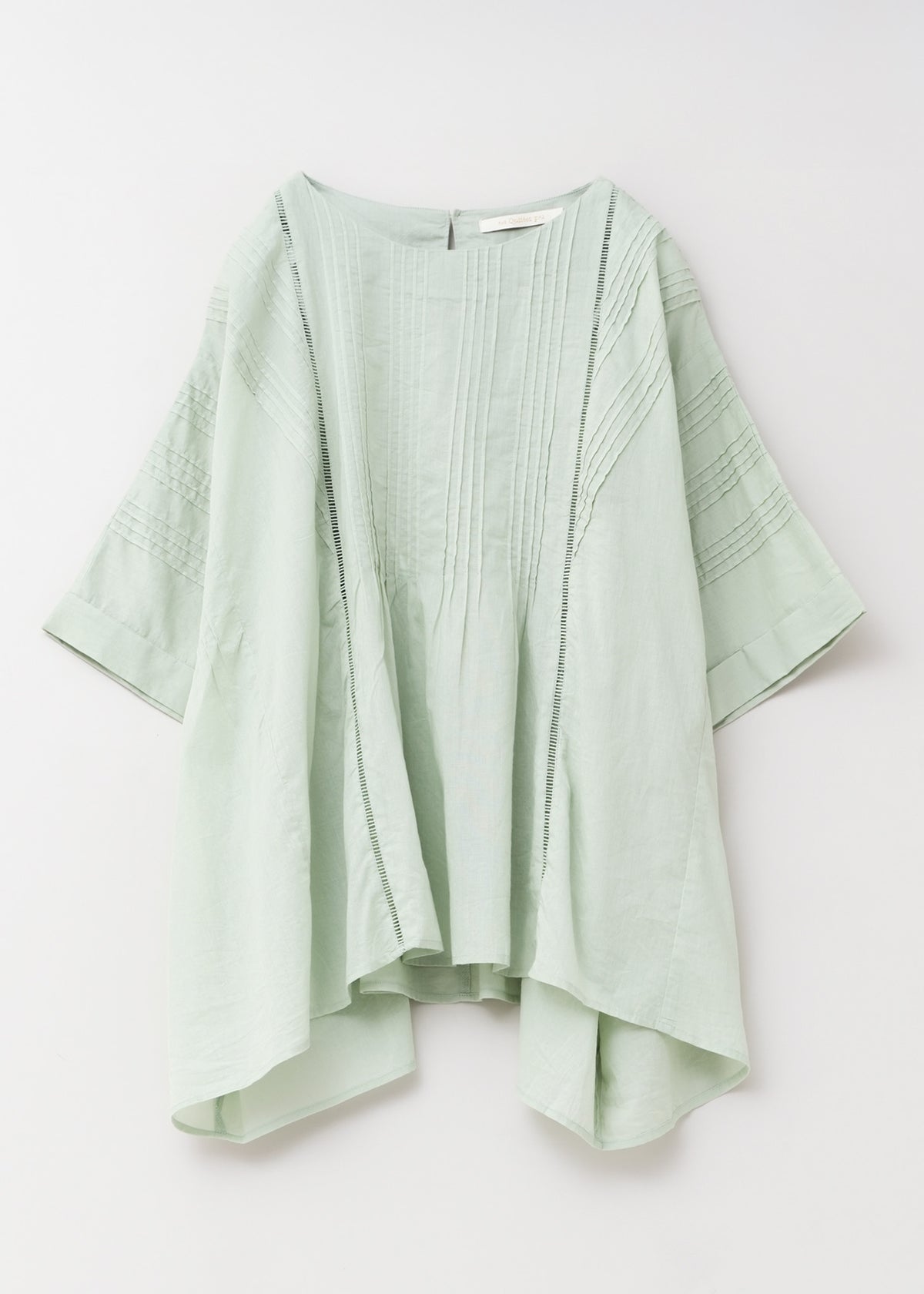 Cotton Voile Pin Tuck Blouse