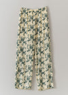 【2月上旬お届け予定】Rayon Jacquard Flower All Over Embroidery Pants