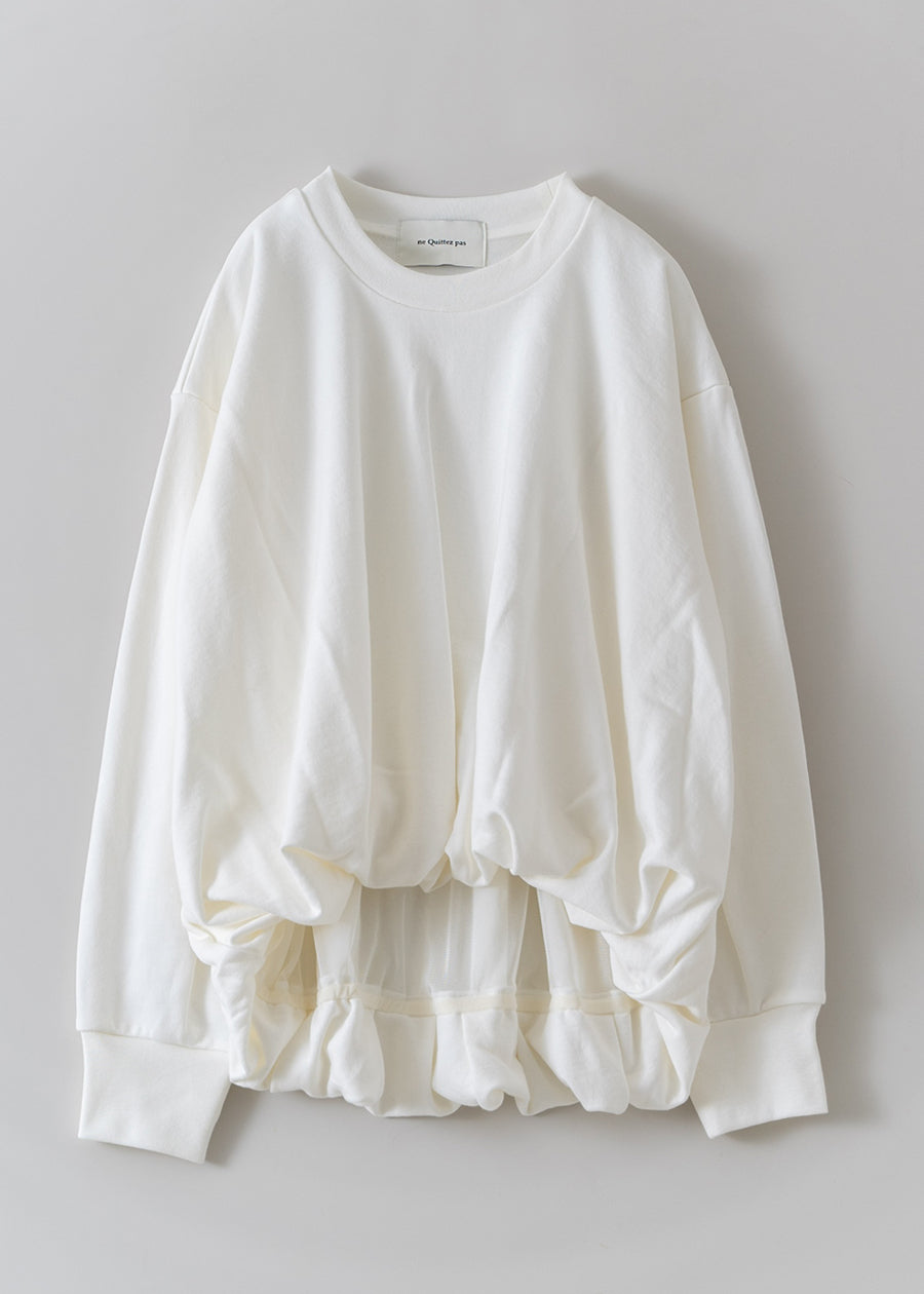 High Gauze Tuck Sweat Shirt