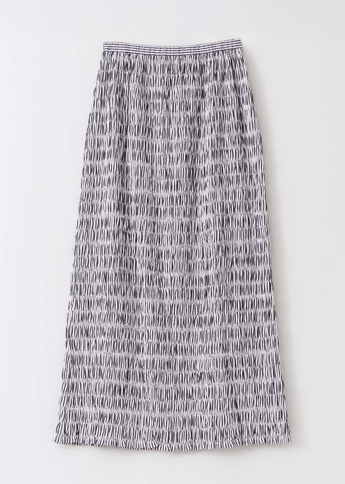 Cotton Poplin Shirring Skirt