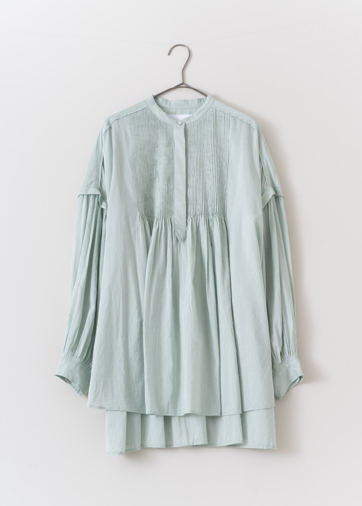 17000円 スタジャンCotton Silk Pintuck Long Sleeve Shirts
