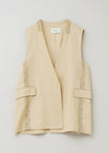 Linen Twill Embroidery Gilet