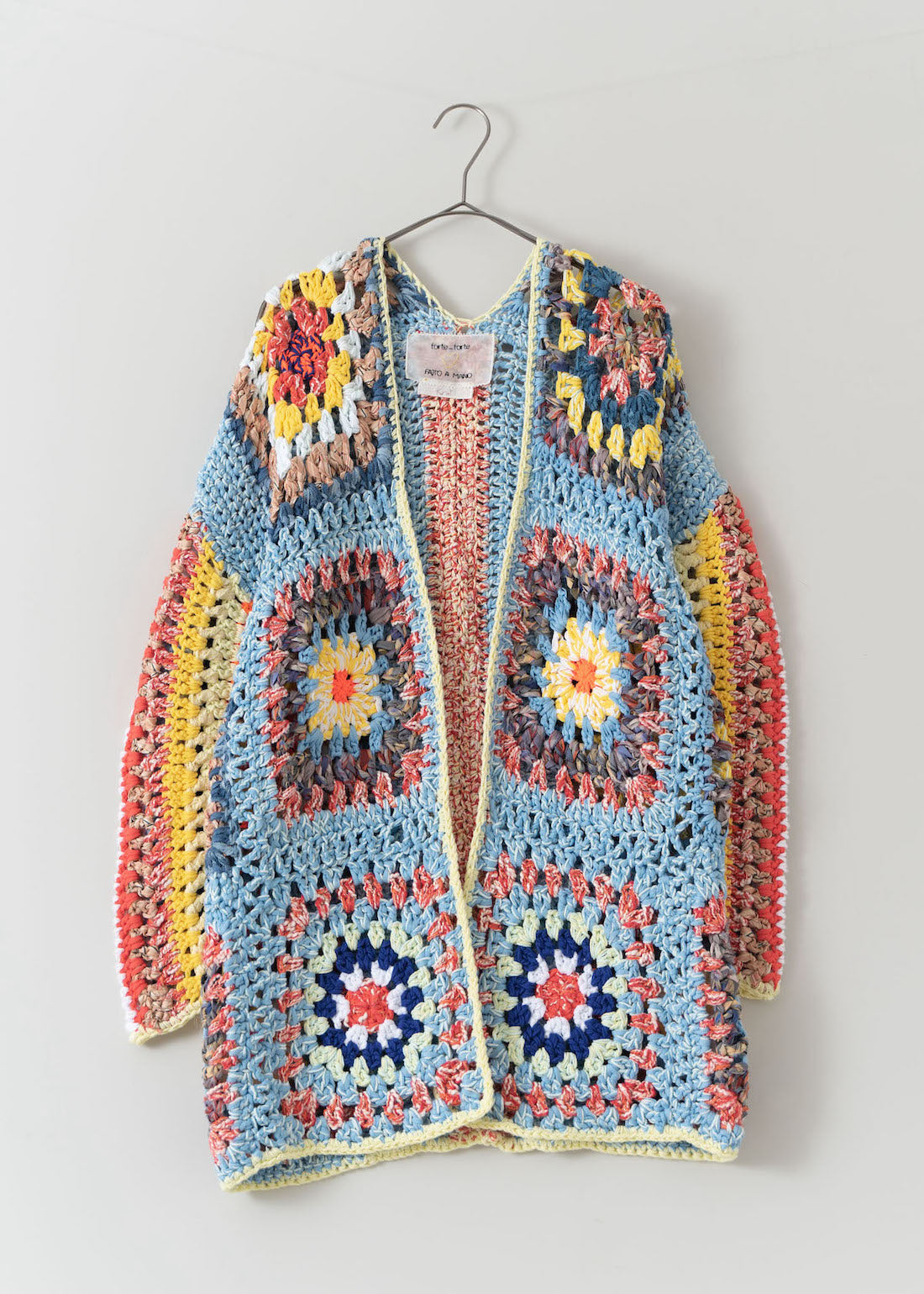 Multi Color Crochet Cardigan