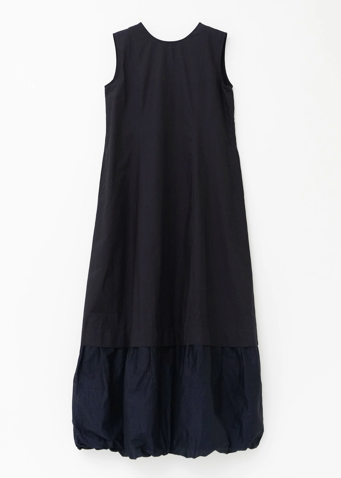 Cotton Organza & Poplin Sleeveless Balloon Dress