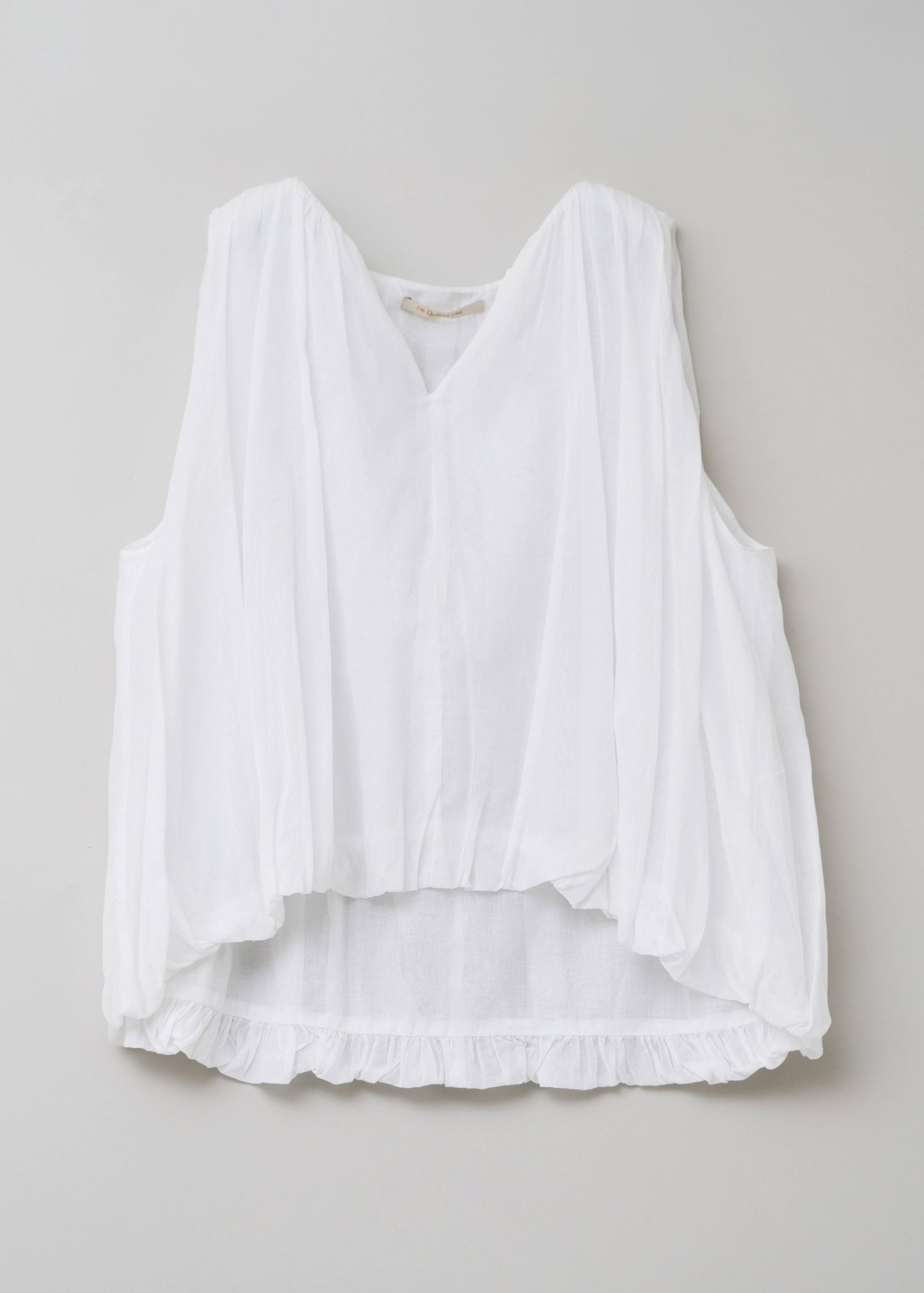 [Scheduled for delivery in mid-April] Cotton Organza Balloon Top