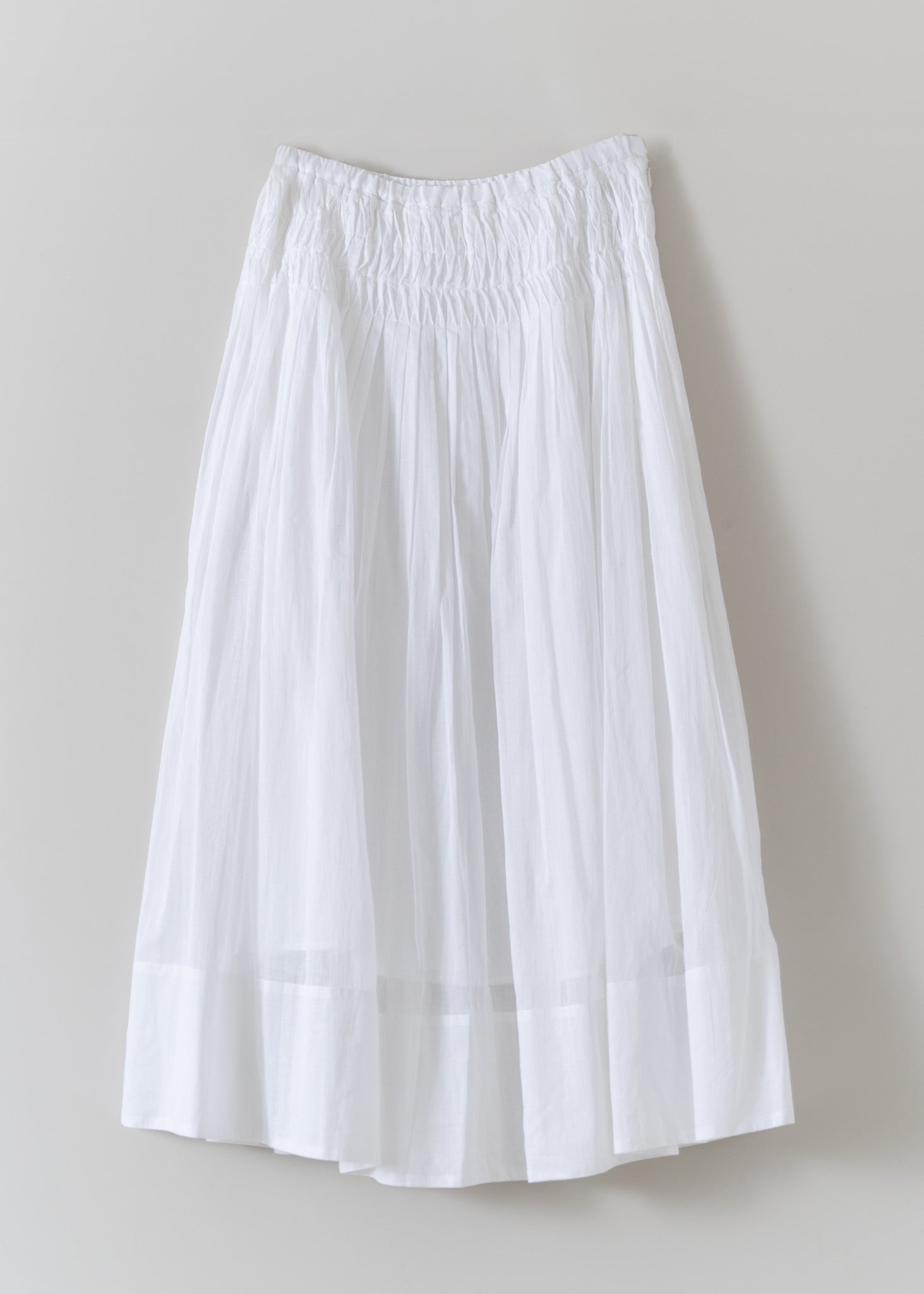 【3月中旬お届け予定】Cotton Organza Wave Tuck Skirt