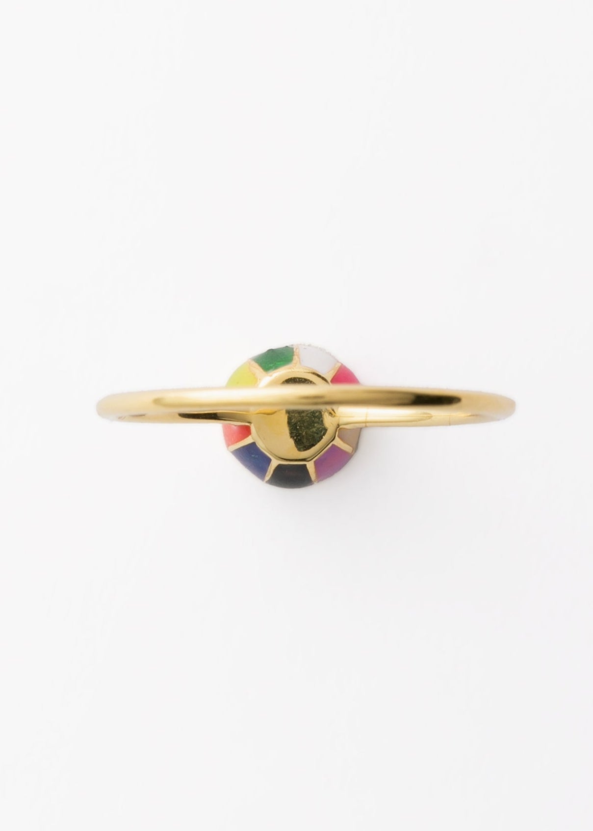 Polki Multi Color Enamel Ring