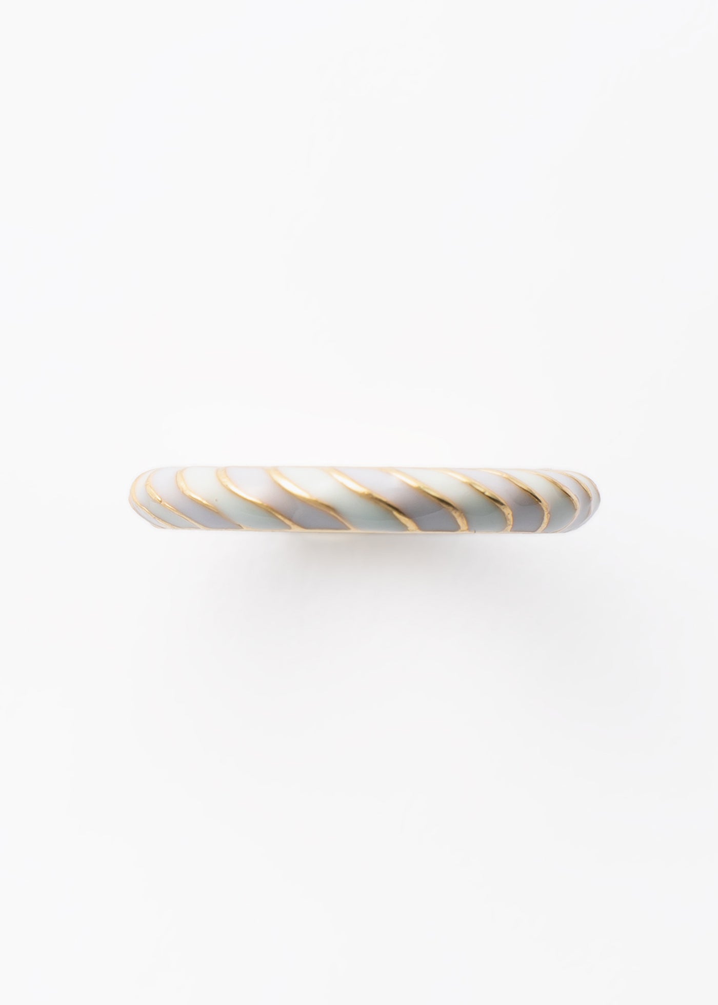 LavenderMint Stripe Enamel Ring