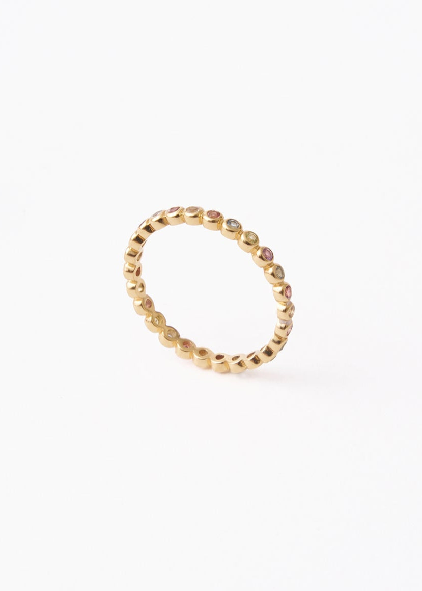 Tiny Gem Eternity Ring
