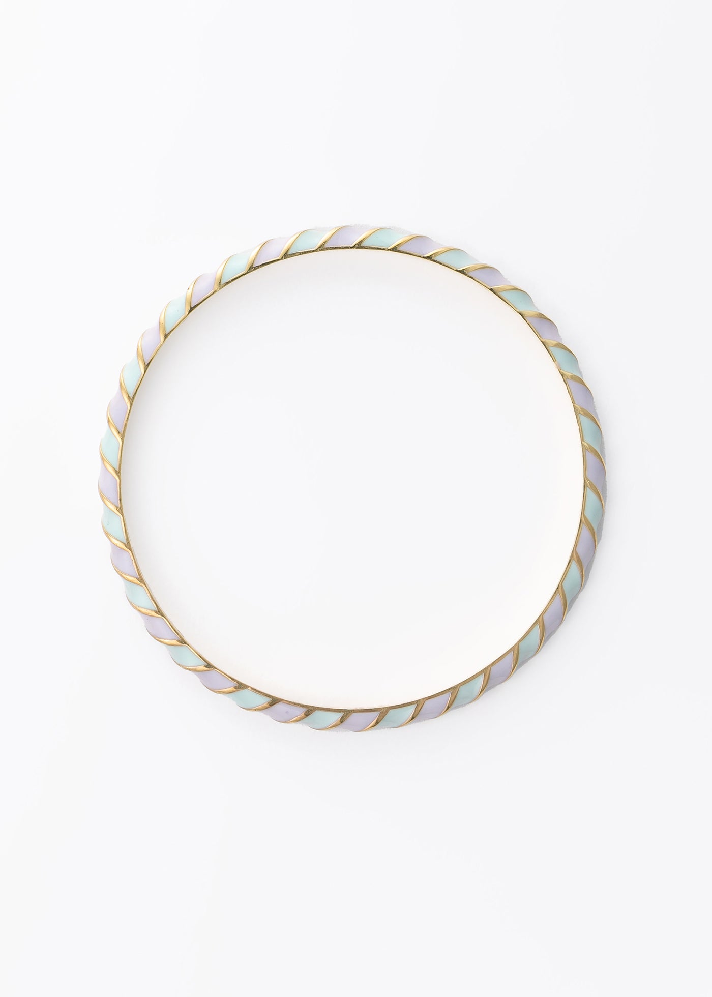 LavenderMint Stripe Enamel Bangle