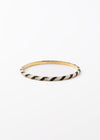 WhiteBlack Stripe Enamel Bangle