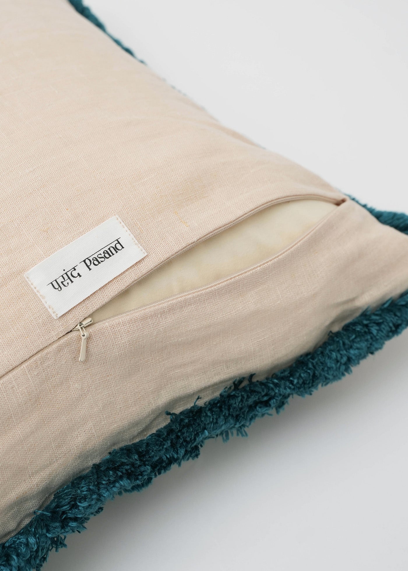 Linen Flower Embroidery Cushion Cover