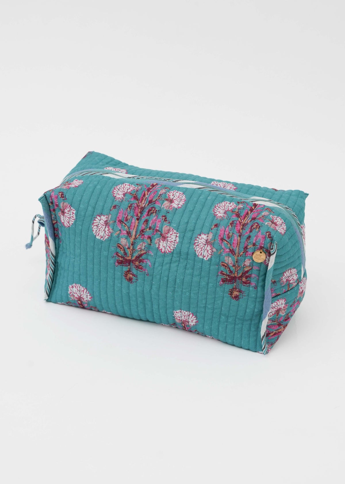 Marigold Print Quilted Big Pouch