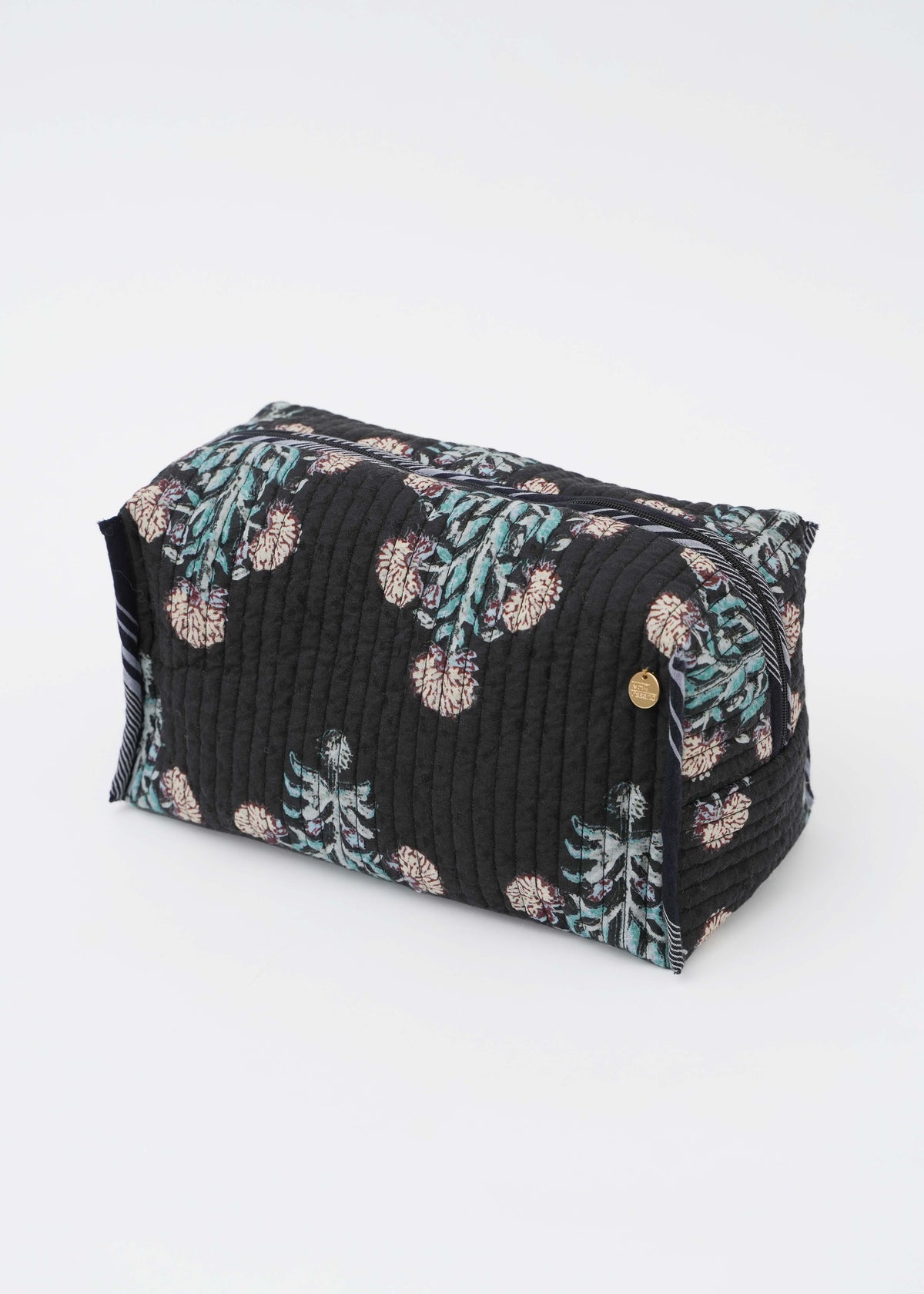 Marigold Print Quilted Big Pouch