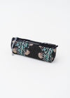 Marigold Print Upcycle Quilted Long Pouch