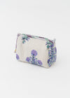 Marigold Print Upcycle Quilted Pouch