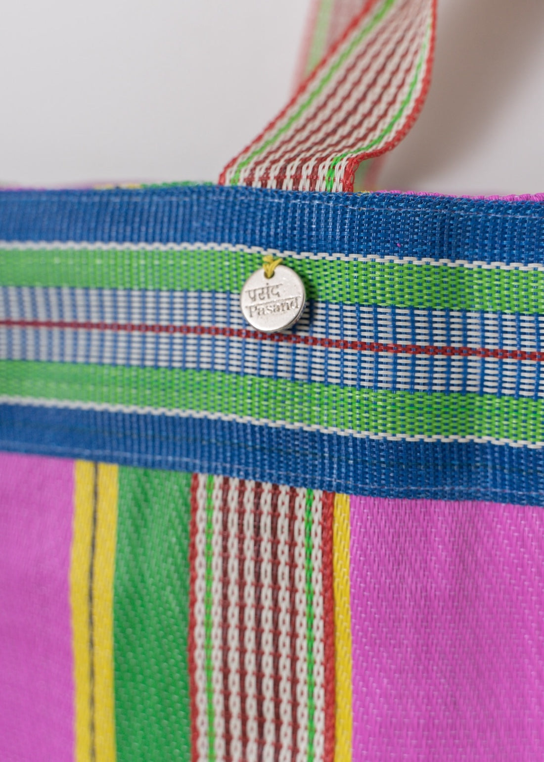Multi Stripe Mesh Small Bag | Pasand by ne Quittez pas | パサン